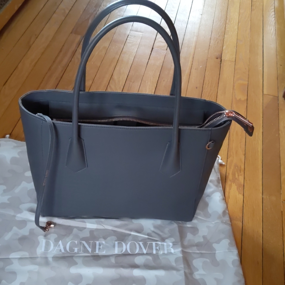 Dagne Dover Signature Tote in Graphite